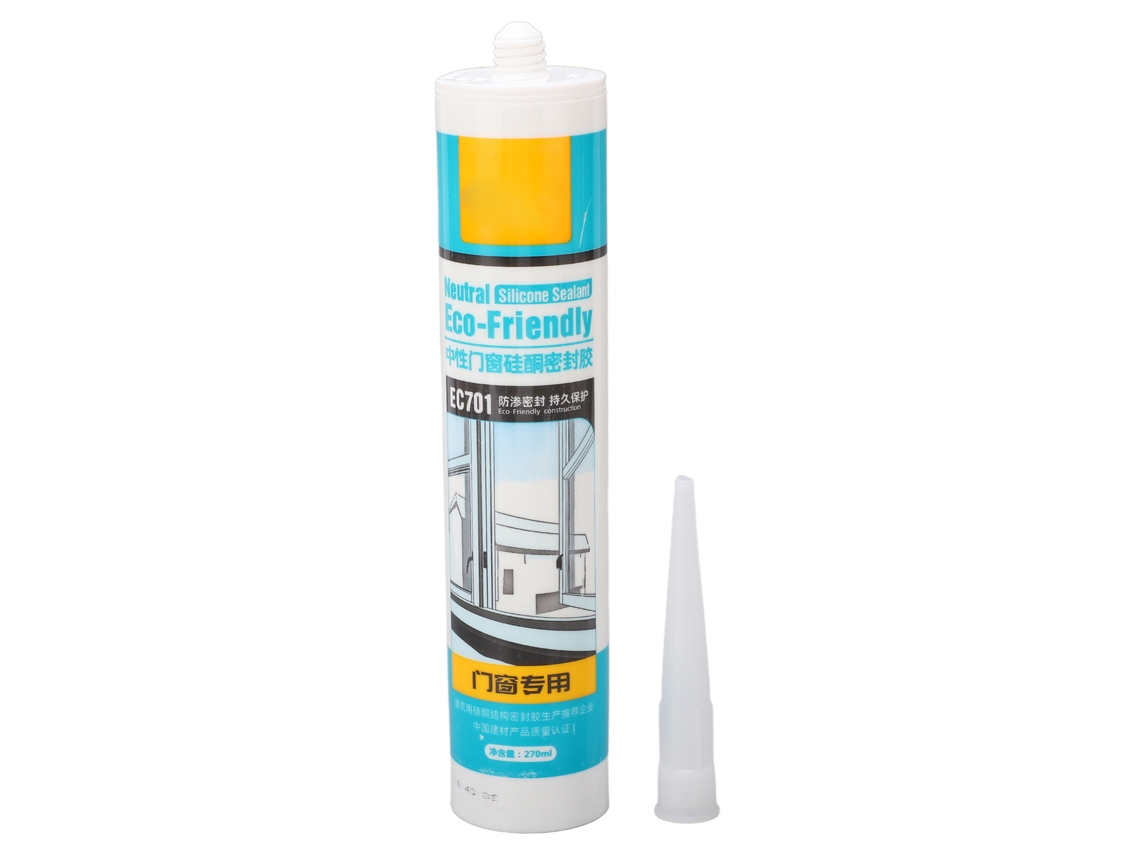 Selante de silicone impermeável com forte adesivo para reparo de portas e janelas.
