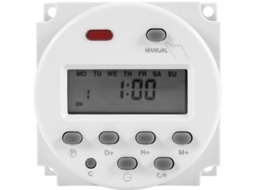 Temporizador Digital 12V 16A com Relé BRILVIBERA