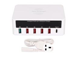 Carregador EOOCOO (carregamento Rápido Usb, Multiporta Sem Fio)