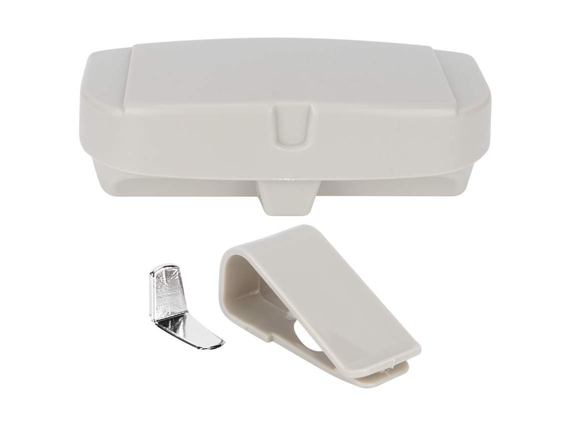 Apoio Para Óculos No Visor Solar Com Aro Para Bilhetes Armazenamento Universal Bege
