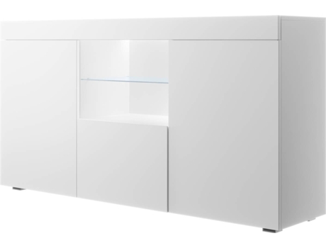 Aparador  Roque (Branco e Cinzento - 140x40x80 cm)