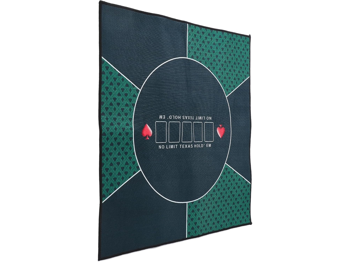 Capa Retangular De Tecido Verde Para Mesa De Poker