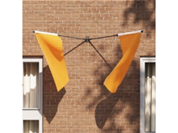 Vidaxl Suporte De Poste Para Bandeira Preto 11,5 X 7,5 X 0,2 Cm Aço