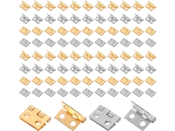 Doitool 100 Peças Mini Dobradiças Para Caixas De Joias, Dobradiças Decorativas Pequenas De Metal Para Caixas Madeira