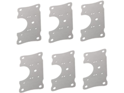 Coolhiya Conjunto De 6 Placas Reparo Cozinha Em Aço Suportes Para