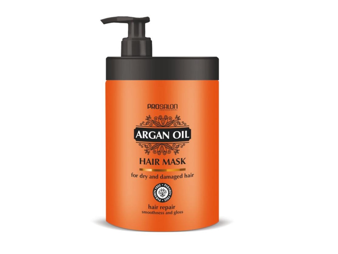 Máscara CHANTAL Prosalon cabelo para secos e danificados máscara capilar para cabelos danificados com 1000g óleo de argan