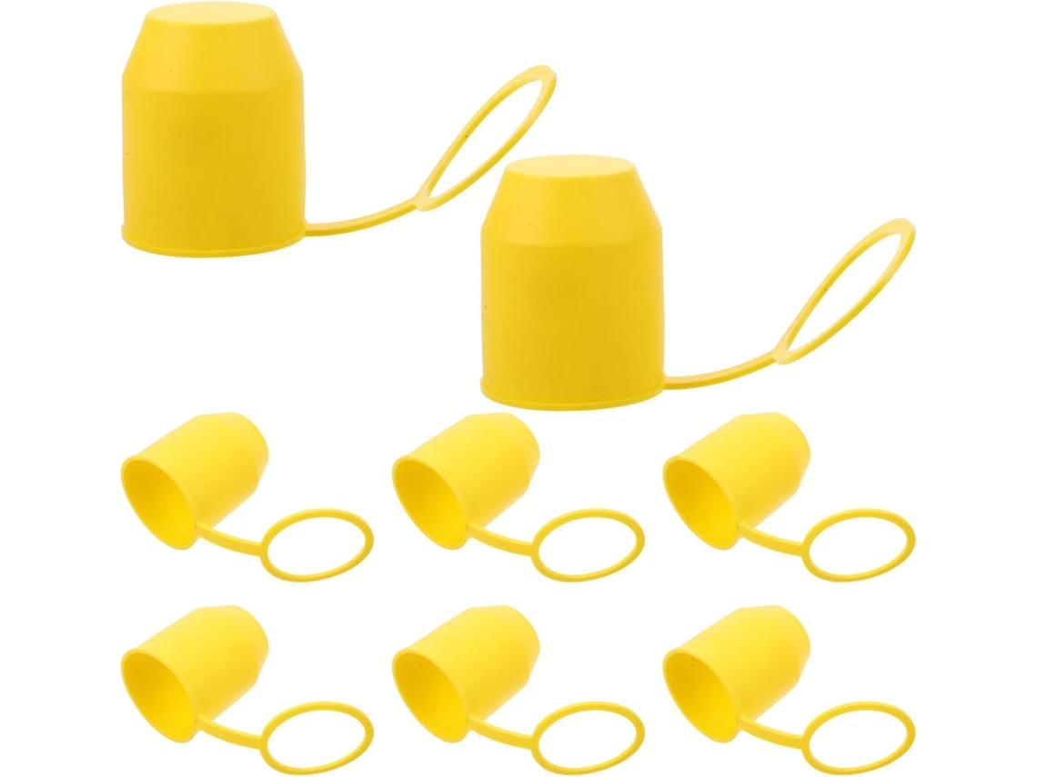 Conjunto De 8 Capas Amarelas De Pvc Para Bola De Engate, 54 Mm (2,12 Polegadas).