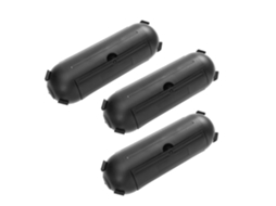 Conjunto De 3 Caixas De Junção Elétrica À Prova D'água Em Plástico Preto Para Proteção.