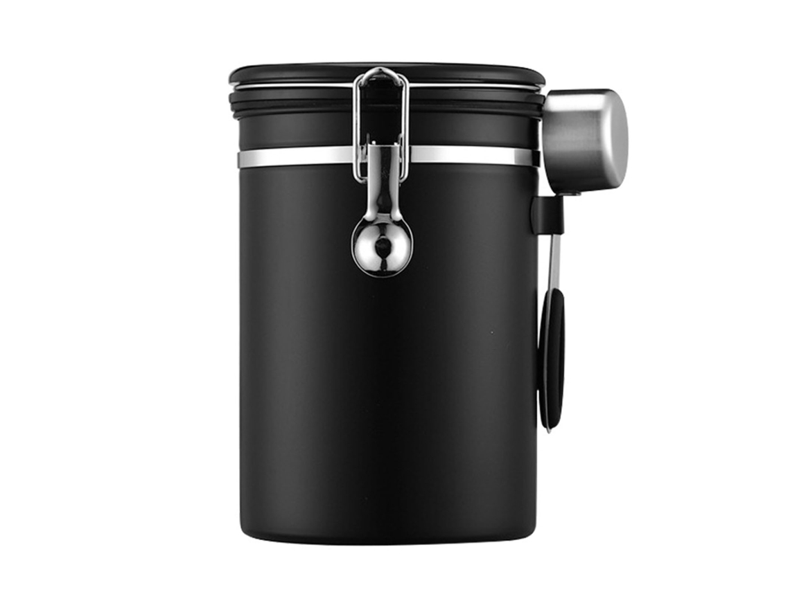 Pote hermético de aço inox 304, armazenamento de café, chá, doces, 1.8l | S/MARCA