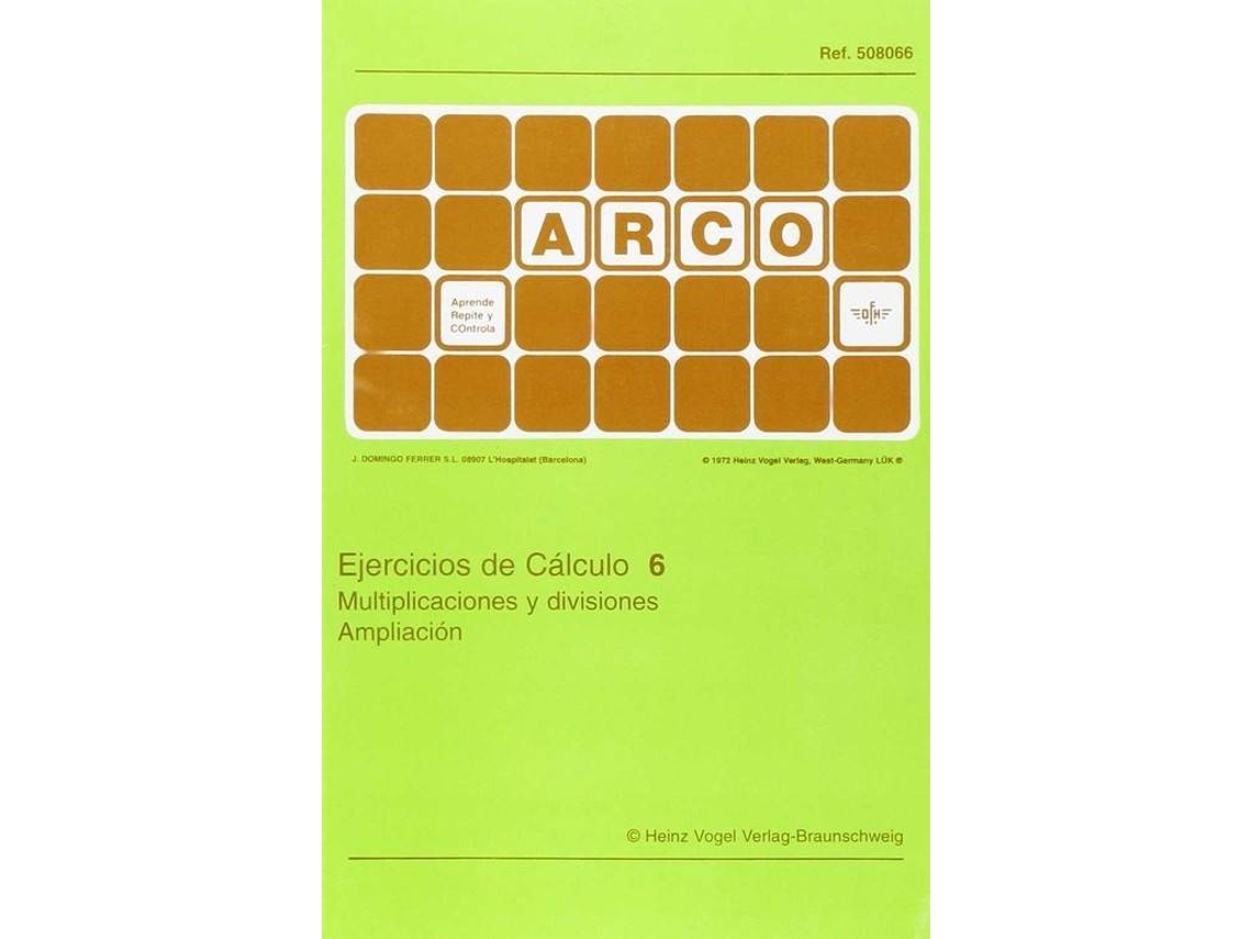 Livro Ejerc. Calculo 6 Multip.-Div. Ampliacion (Espanhol)
