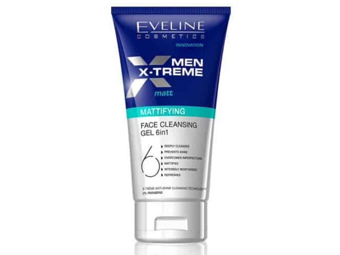 EVELINE Men X-Treme Mattifying Face Cleansing Gel 6 In 1 150Ml