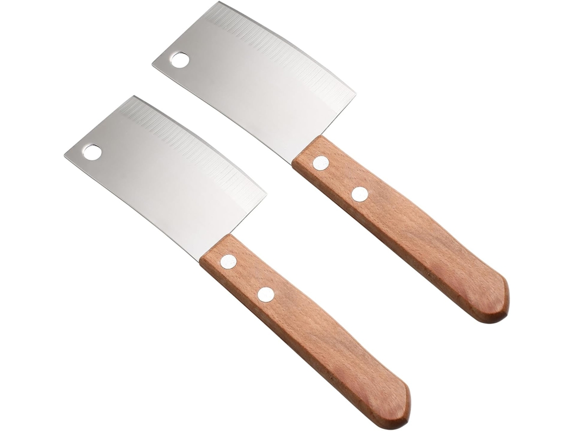 De 2 Facas Miniatura Multiuso Para Queijo Em Bloco E Manteiga Lâminas Leves E Compactas Para Gokoco