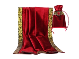 Toalha de Mesa de Veludo para Tarô, Toalha de Mesa para Adivinhação