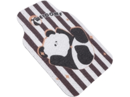 Tapetes automotivos de PVC com estampa de panda fofinha, acolchoados e espessos para maior conforto.