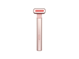 Dispositivo Facial Portátil De Luz Vermelha Led Para Rosto E Pescoço Massagem Por Vibração Rosa Bestvite