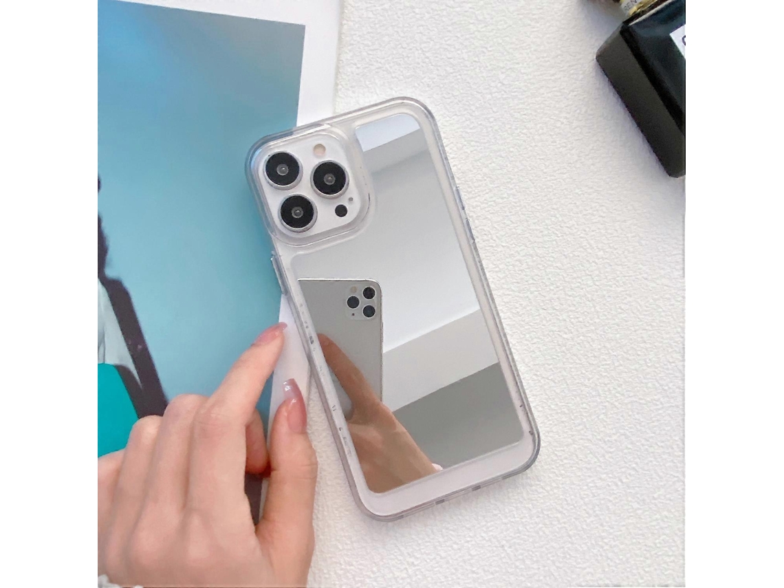 Capa De Tpu Espelhada Para Iphone 11, Branca