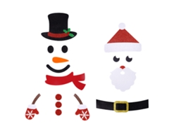 Kit de Decoração de Natal de Feltro para Crianças Brinquedos para O Advento NEVEANCE