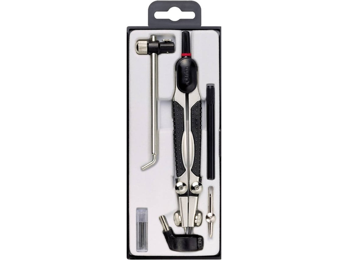 Compasso ROTRING Estojo Prateado