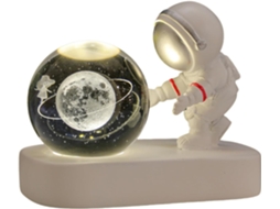 Escultura Encantadora De Caminhada Espacial Luminária Noturna
