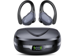 Fones De Ouvido Esportivos Sem Fio Tiksounds Bluetooth 52 Com Tela Led, 10 Horas De Duração, À Prova Dágua, Com Microfone Ly Ebike
