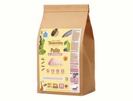 Ração Seca Cão NATUREXTRA Frango Mini 5Kg .