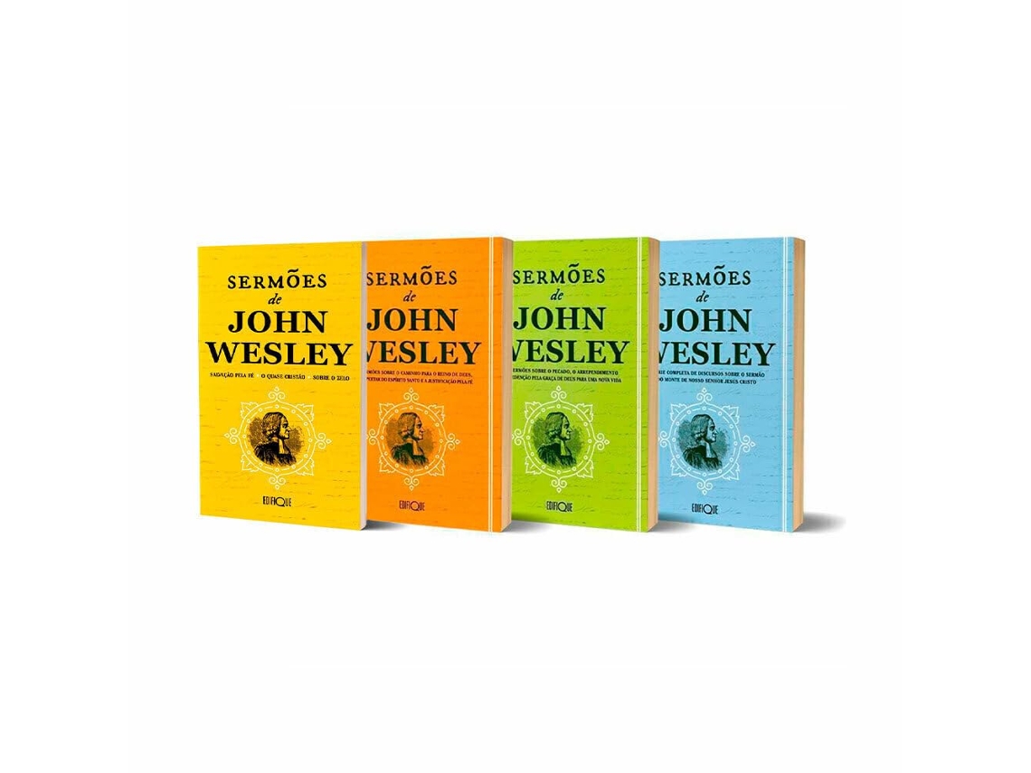 Livro Combo 4 Livros Sermoes De John Wesley De Diversos (português Do Brasil)