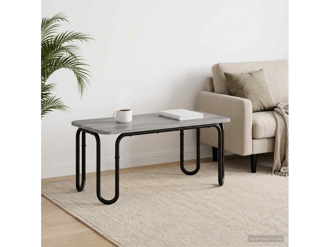 Vidaxl Mesa De Centro Sonoma Cinzento 100 X 50 X 45 Cm