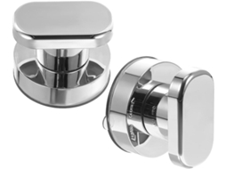 Conjunto De 2 Puxadores Porta Com Ventosa Forte Toddmomy Para Banheiro, Sem Necessidade De Furar, Cor Prata, Material
