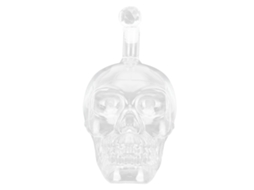 Garrafa de vidro transparente forma de crânio 1000ml para whisky vinho bar ktv S/MARCA