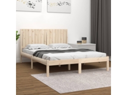 Vidaxl Cama Sem Colchão 160x200 Cm Madeira De Pinho Maciça
