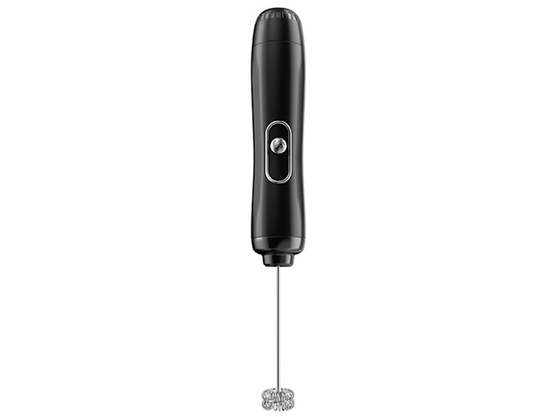 Espumador De Leite Elétrico Portátil, Batedor Bebidas, Misturador Café, Ovos, Preto, Tamanho Único