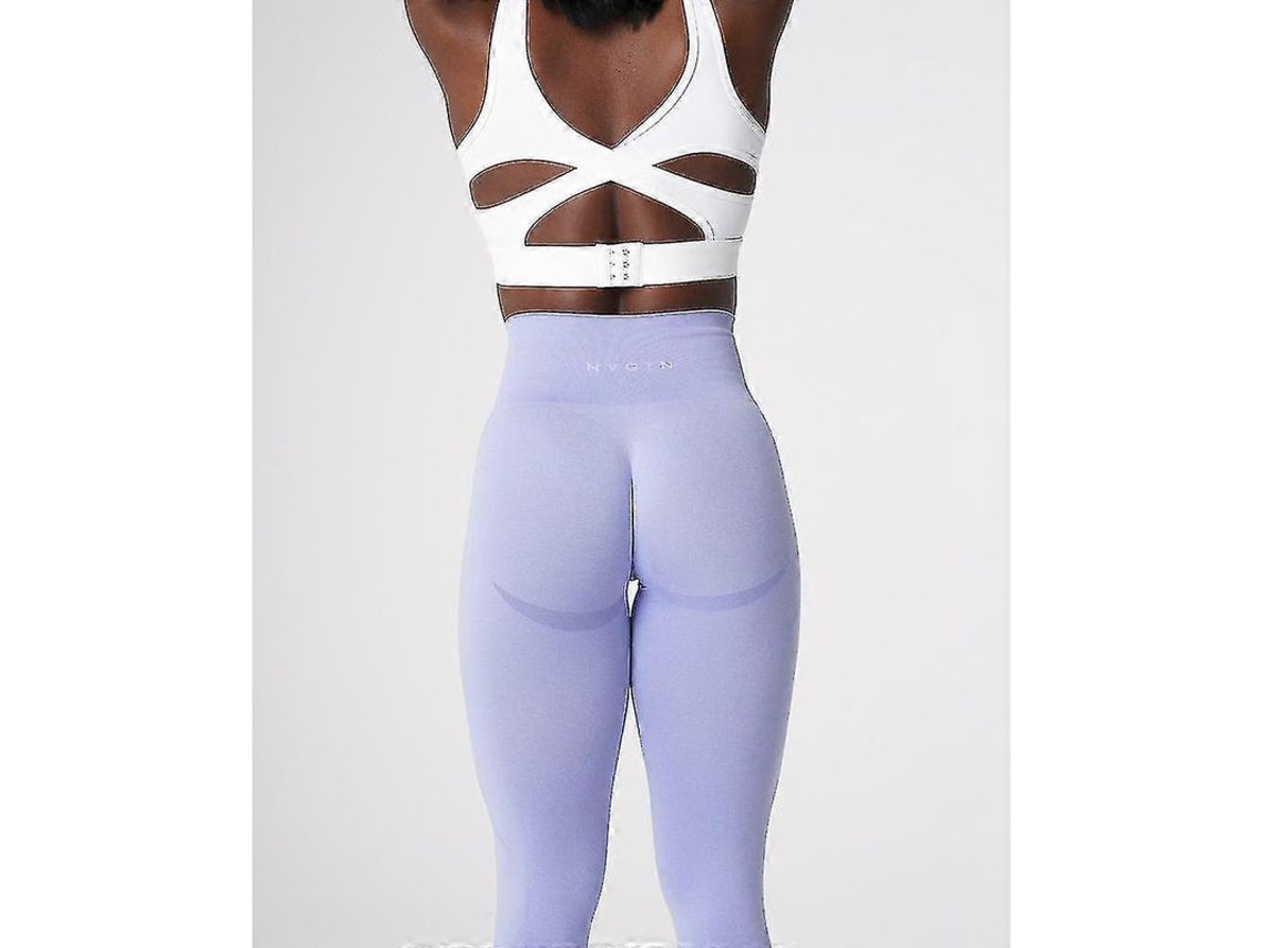 Leggings Sem Costuras Nvgtn: Contorno De Curvas, Bola De Beijo, Alto Cintura E Conforto Para Treino Periwinkle