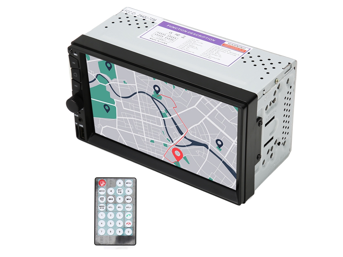 Estéreo De Carro 7 Polegadas Tela Sensível Ao Toque Bt5.0 Am Fm Mp3 Usb Telefone Espelhamento Controle Remoto Carro Mp5 Player Para Dirigir Chamadas