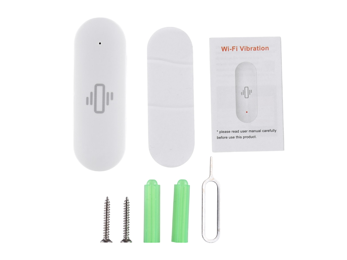 Sensor De Vibração Wifi Laxiscreed Com Controle Via App Tuya E Alerta De Queda Inteligente