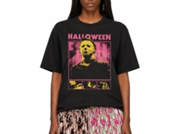Rockinstone Halloween Movie Movie Scenes With Quote Black Adult T-shirt Size:s