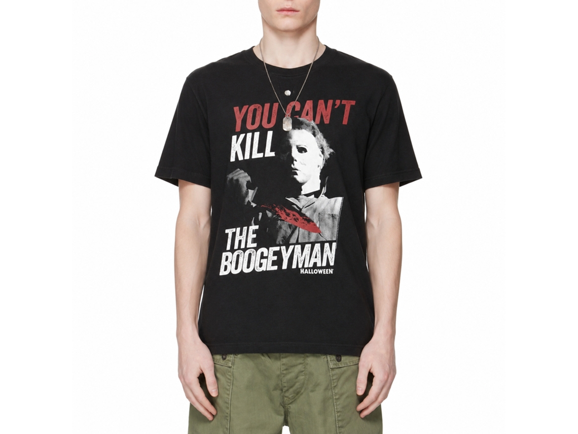 Rockinstone Halloween Boogeyman Black Adult T-shirt Size:s