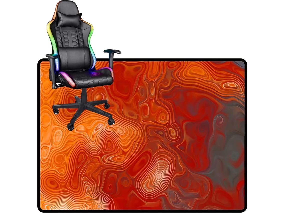 Tapete Cadeira Escritório Resistente Piso Laminado Madeira Gamer, Versátil Que Protege