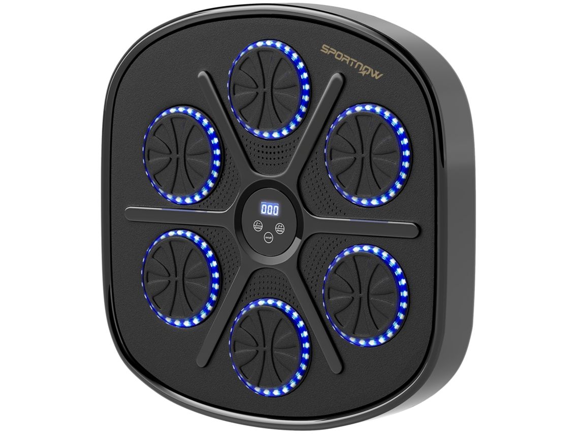Máquina de Boxe Rítmica,9 Modos,bluetooth,luzes Led,com Luvas de Boxe,preto BTFORUS