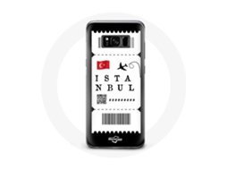 Capa para Samsung Galaxy S8 bilhete de avião Istambul Turquie