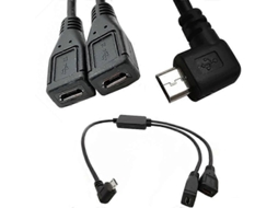 Cabo Divisor E Micro Usb 2 Em 1, Adaptador Para Carregamento E Dados, Comprimento Médio De 30 Cm. Nostalgia88