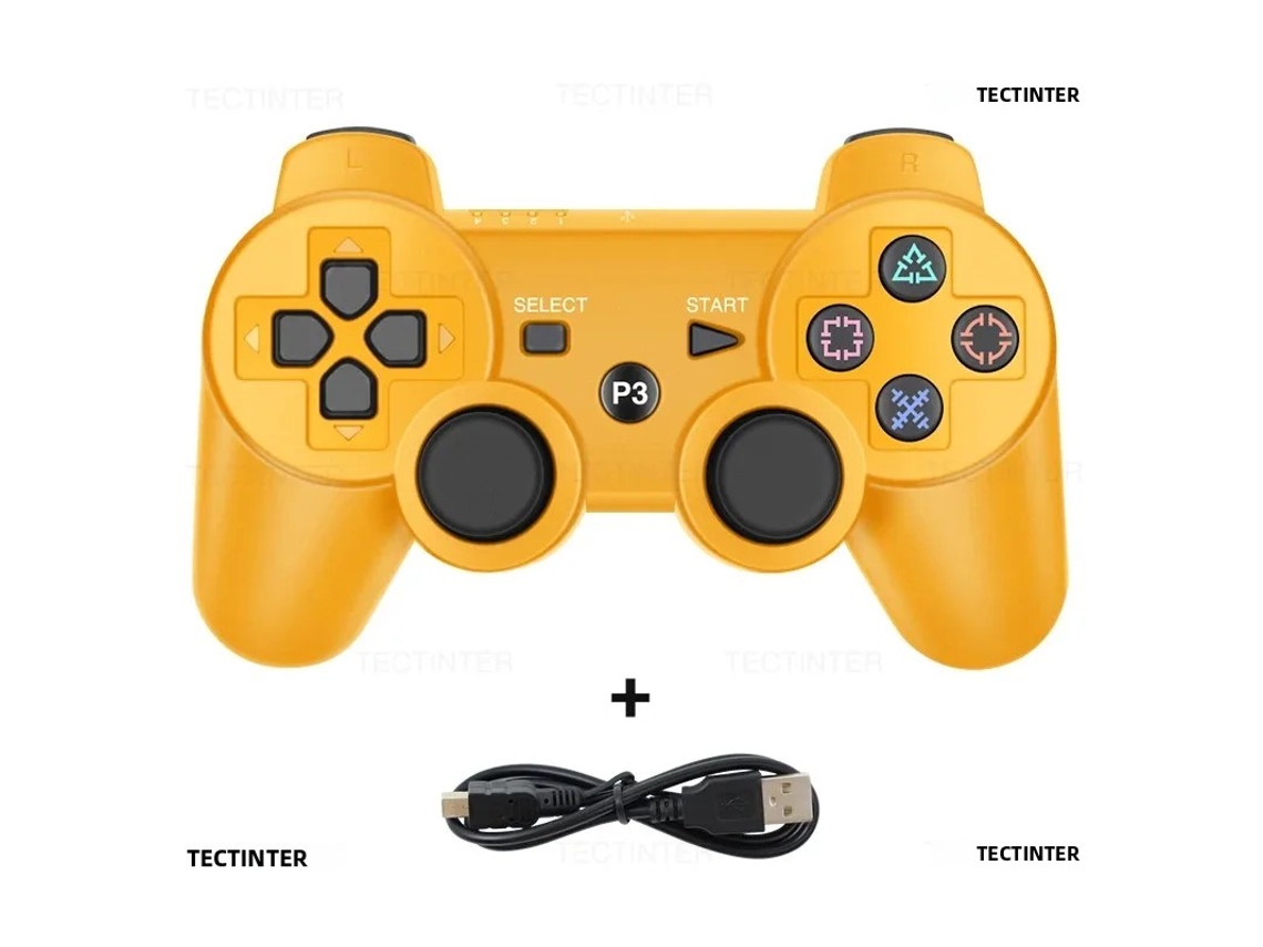 (dourado) Controlador Bluetooth, Joystick Sem Fio De Seis Eixos, Bateria Integrada, Compatível Com Sony.