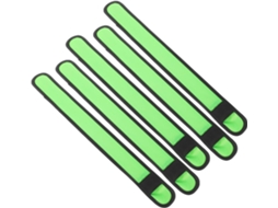 Toddmomy 5 Pulseiras LED Verdes para Atividades ao Ar Livre, Tamanho Ajustável e Material em Tecido para Maior Conforto