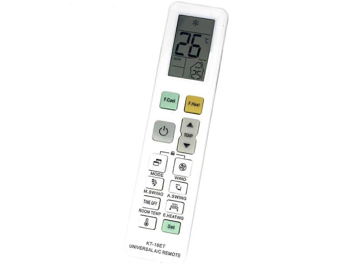 (com Termômetro) Controle Remoto Universal Para Ar-condicionado. Compatível Com 99% Dos Aparelhos De Ar-condicionado.