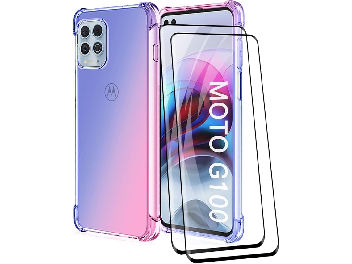 Película de Ecrã Slope Translúcida Párachoque para Motorola Moto G100 HONGWE. Multicor