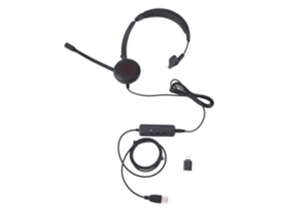 Aetheria fone de Ouvido Profissional para Atendimento Ao Cliente com Usb Usb C 3.5mm Ajuste de Volume e Mudo do Microfone