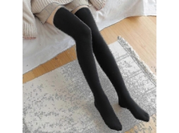 Meias De Lã Coral Macia Até O Joelho, Ideias Para O Inverno, Para Meninas E Mulheres. Meias Listradas Com Estampas De Animais Flufos E Desenhos Animados