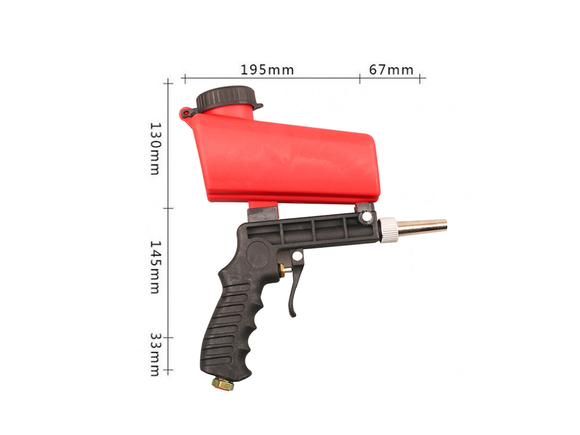 Laxiscreed Pistola De Areia Manual Ajustável Para Remoção De Ferrugem E Polimento De Superfícies