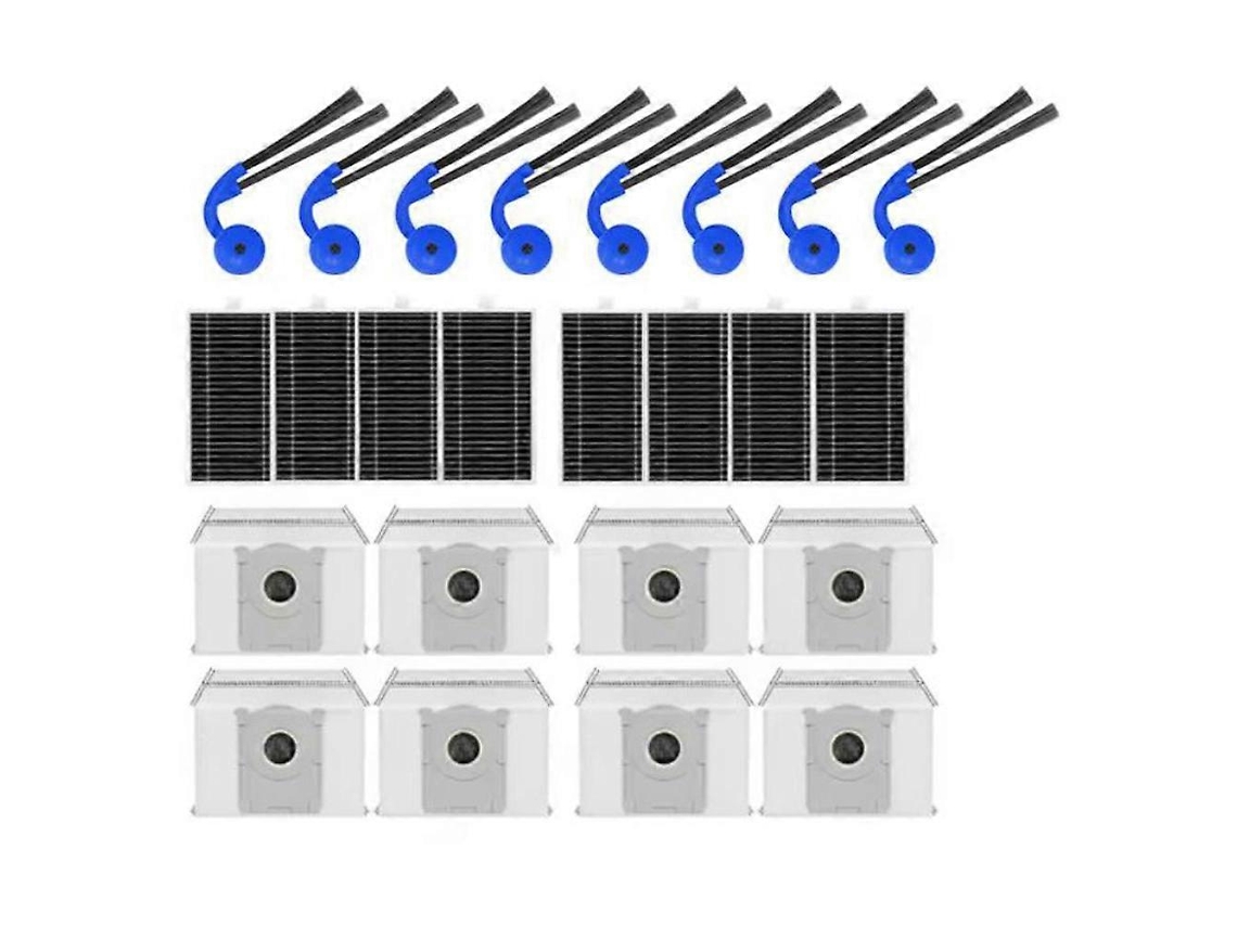 Conjunto De 24 Peças De Acessórios Para Aspirador Robô Ecovacs Deeboot T90 Pro Omni / T90 Omni, Incluindo Escova Lateral Para Saco De Pó E Filtro Hepa