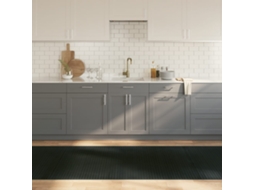 Vidaxl Tapete Retangular 100x300 Cm Bambu Cinzento