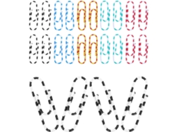 Kichvoe 100 - Clips de Papel Pequenos em Aço com Estampa de Zebra, Fáceis de Transportar e Armazenar para a Mesa de Estudos